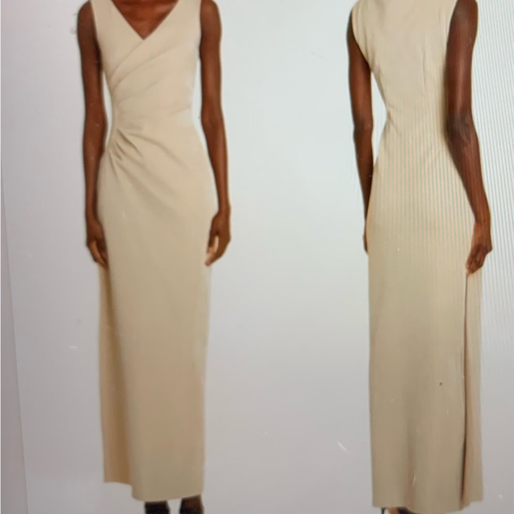 New With Tags Chiara Boni Cream Maxi Dress